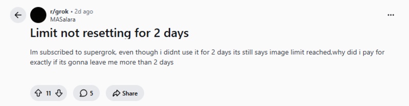 grok video limit reached reddit 3
