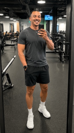 Gym Mirror Selfie Prompt