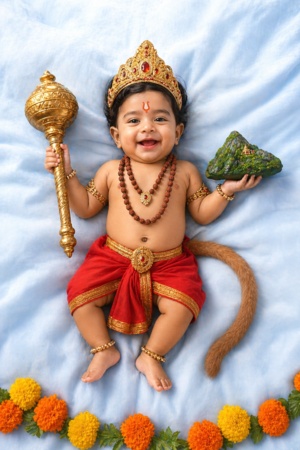 hanuman jayanti prompt for baby boy 1