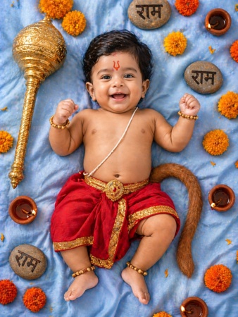 hanuman jayanti prompt for baby boy 2