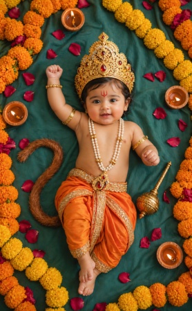 hanuman jayanti prompt for baby girl 3