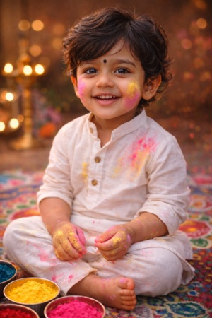 holi prompt for baby boy 1