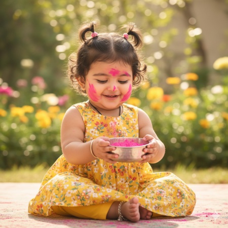 holi prompt for baby girl 3