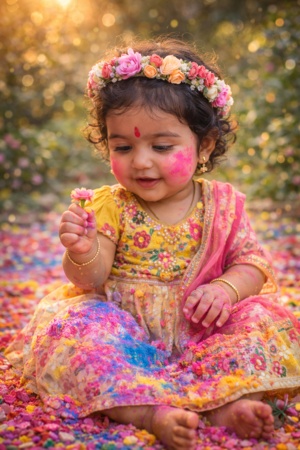 holi prompt for baby girl 6