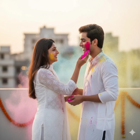 holi prompt gemini couple 3