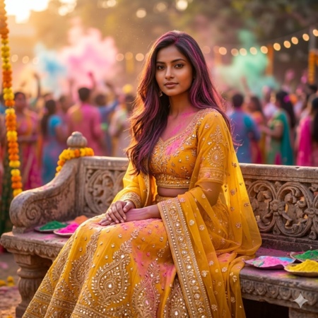 holi prompt gemini girl 2