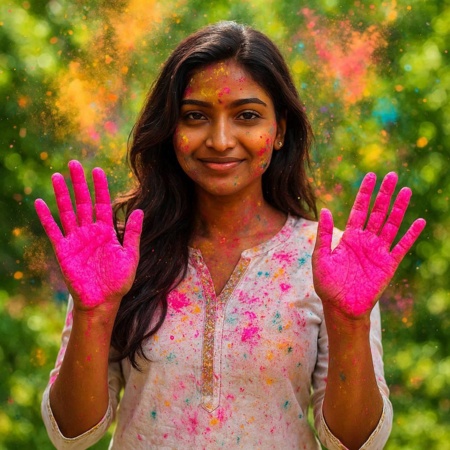 holi prompt gemini girl 3