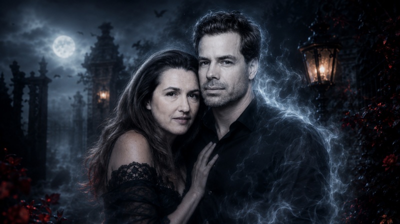 Horror Romantic AI Couple Photo Prompt