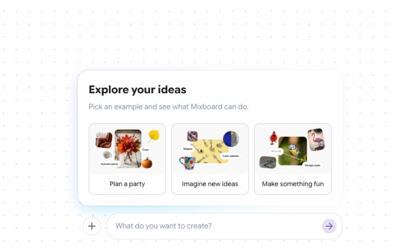 how to create presentation with google mixboard