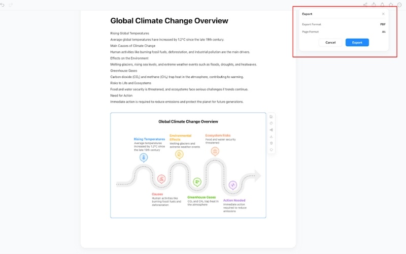 how to make climate change infographics using diagrimo ai