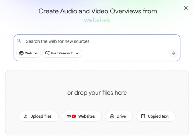 import your source material