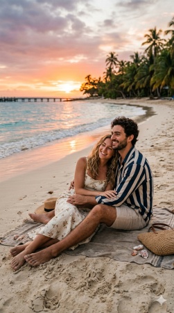 Instagram Couple Beach Photo