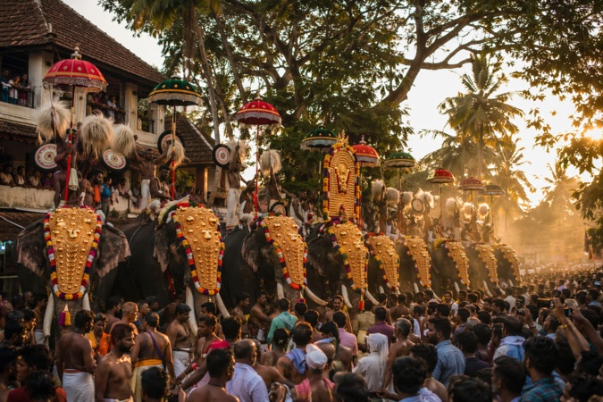 kollam pooram ai prompt 1