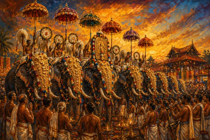 kollam pooram ai prompt 17
