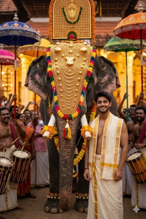 kollam pooram ai prompt 3