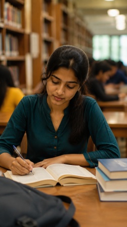 Library Study Calm Scene