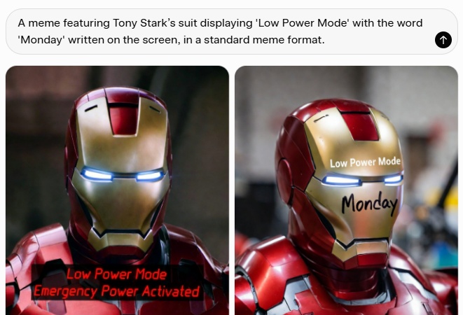 make Monday work meme with AI