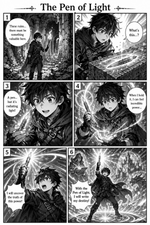 Manga Story Page Prompt