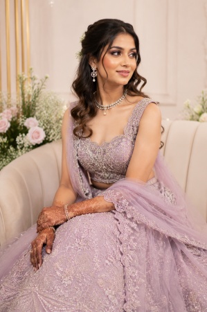 Modern Lavender Designer Bride