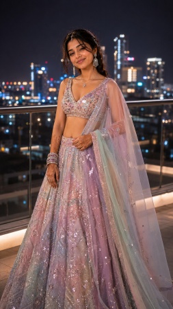 Modern Princess Lehenga Look Prompt