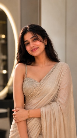 Modern Saree Fashion Portrait