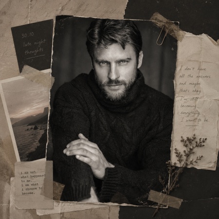 Moody Male Scrapbook Portrait Prompt