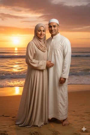 muslim couple prompt gemini free 1