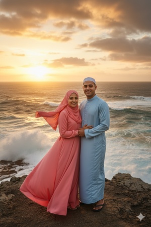 muslim couple prompt gemini free 16