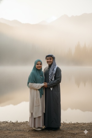 muslim couple prompt gemini free 9