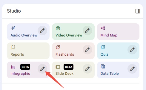 notebooklm infographic customization