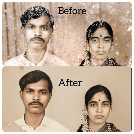 old photo change new photo prompt