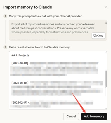paste and save to claude