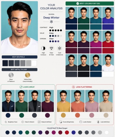 personal color analysis.