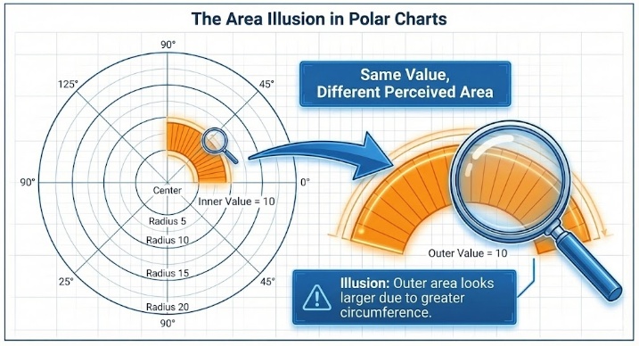 polar chart cons
