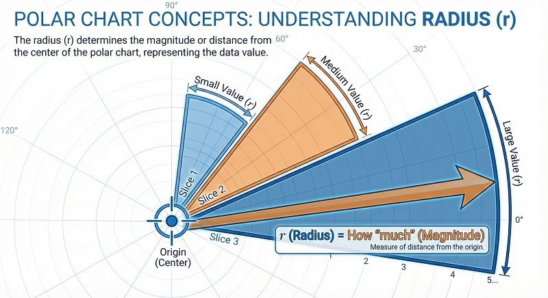 polor chart radius