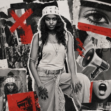 Punk Zine Protest Poster Collage Prompt