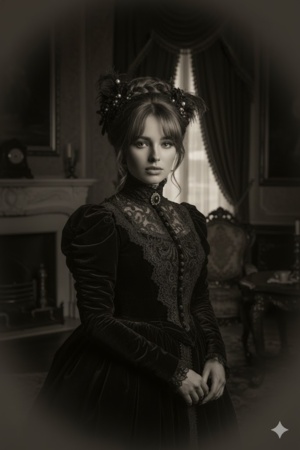 retro style prompt for gemini girl 20