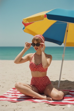 retro style prompt for gemini girl 5