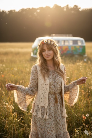 retro style prompt for gemini girl 9