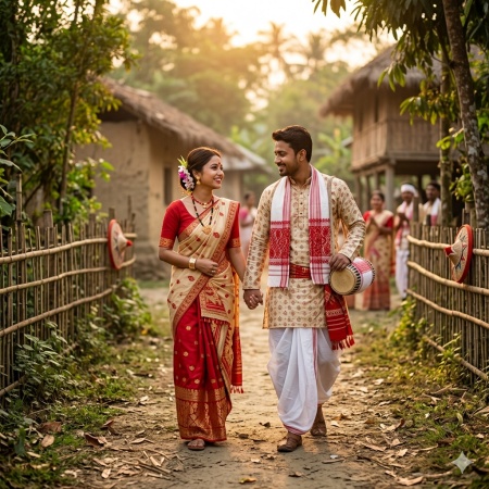 romantic village pathway bihu walk