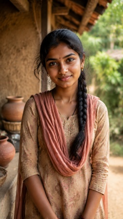 Rustic Cotton Morning Scene