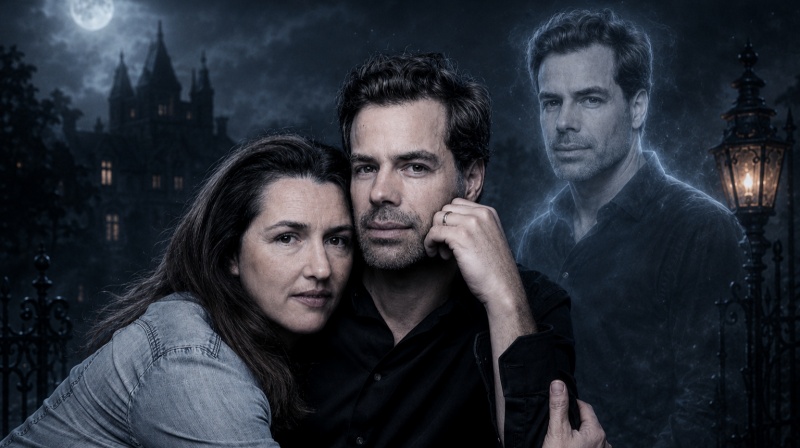 Same Face Ghost Couple AI Prompt
