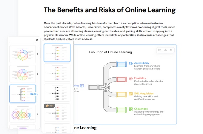 select visual design and style
