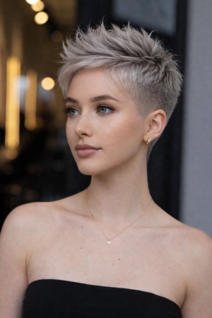 short hair ai prompt female 2