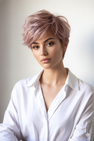 short hair ai prompt female 4