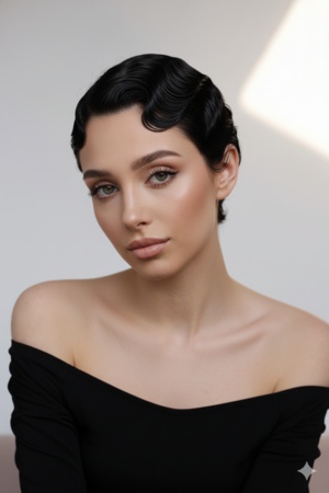 short hair ai prompt female 9