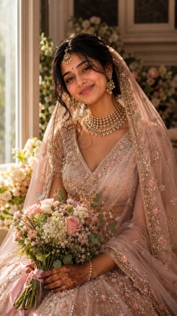 Soft Romantic Bridal Look