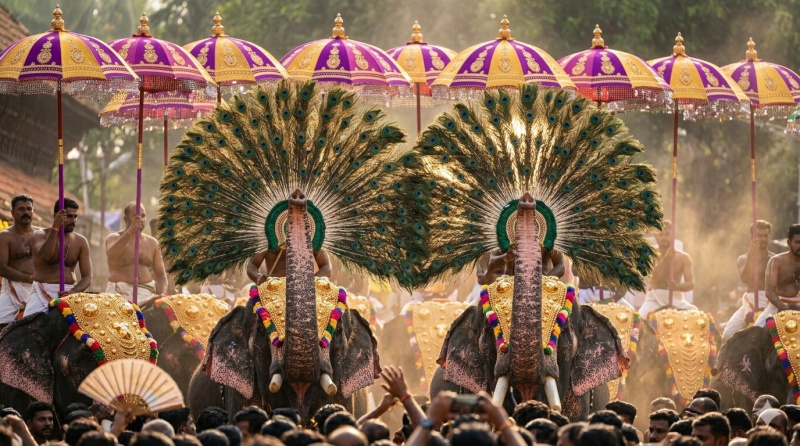 The Peacock Fan Symphony