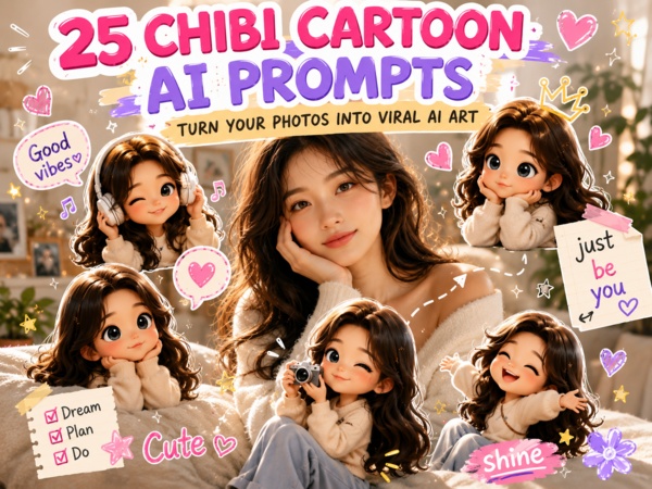 trending chibi cartoon style ai photo