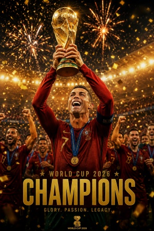 Trophy Celebration Poster Prompt